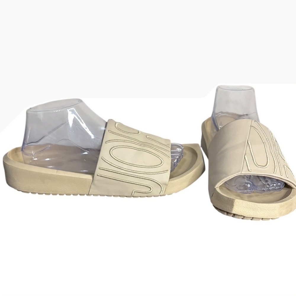 Jordan Sesame‎ Sophia Slides Embroidered Platform Women's Size 8